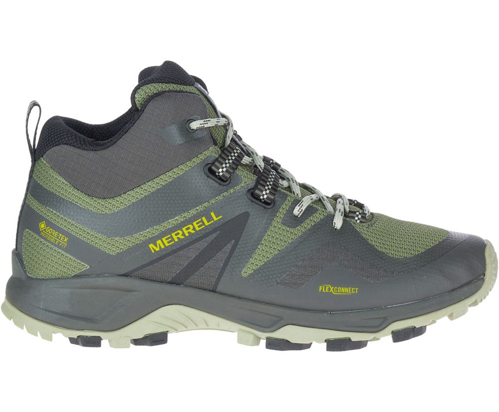 Kozaki Merrell Męskie Oliwkowe - Mqm Flex 2 Mid Gore-Tex® - 543187-SVH